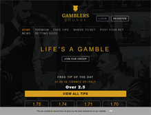 Tablet Screenshot of gamblerslounge.com